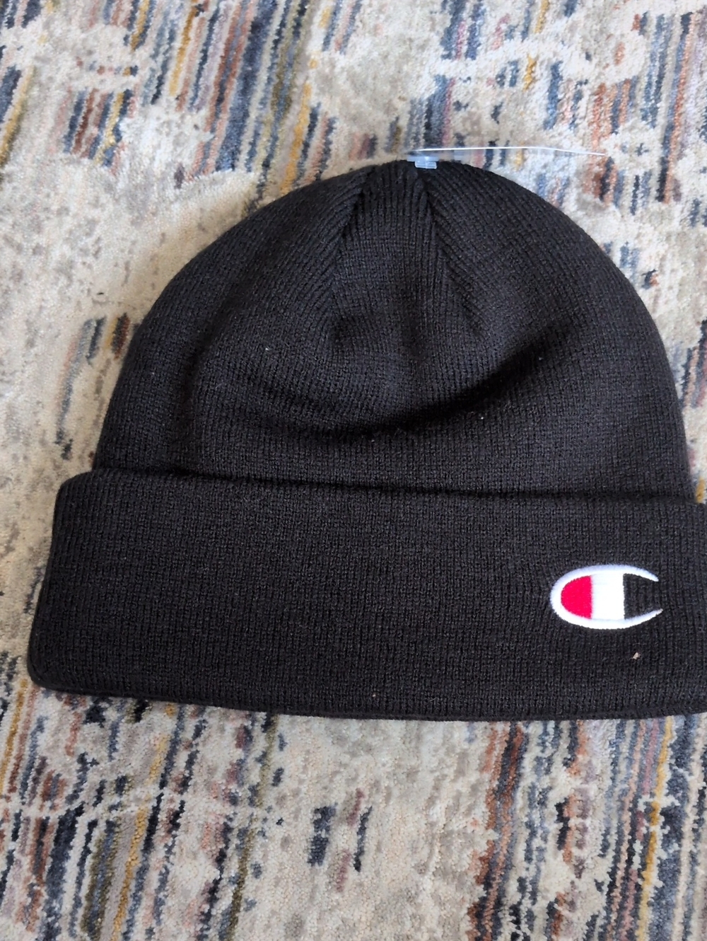 Champion Black Cuffed Beanie